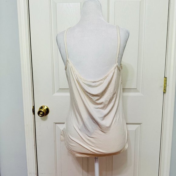 ST. JOHN EMBELLISHED BOW IVORY CAMISOLE TANK TOP SZ 12 RETAIL $495 - Picture 4 of 8